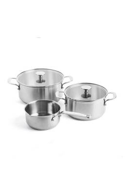 Kitchenaid CC005088-001 Çelik 20 - 24 cm Tencere ve 16 cm Sosluk Seti - 1