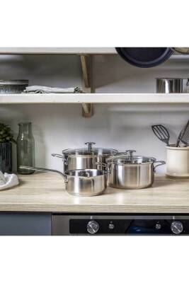 Kitchenaid CC005088-001 Çelik 20 - 24 cm Tencere ve 16 cm Sosluk Seti - 2