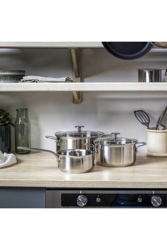 Kitchenaid CC005088-001 Çelik 20 - 24 cm Tencere ve 16 cm Sosluk Seti - 2