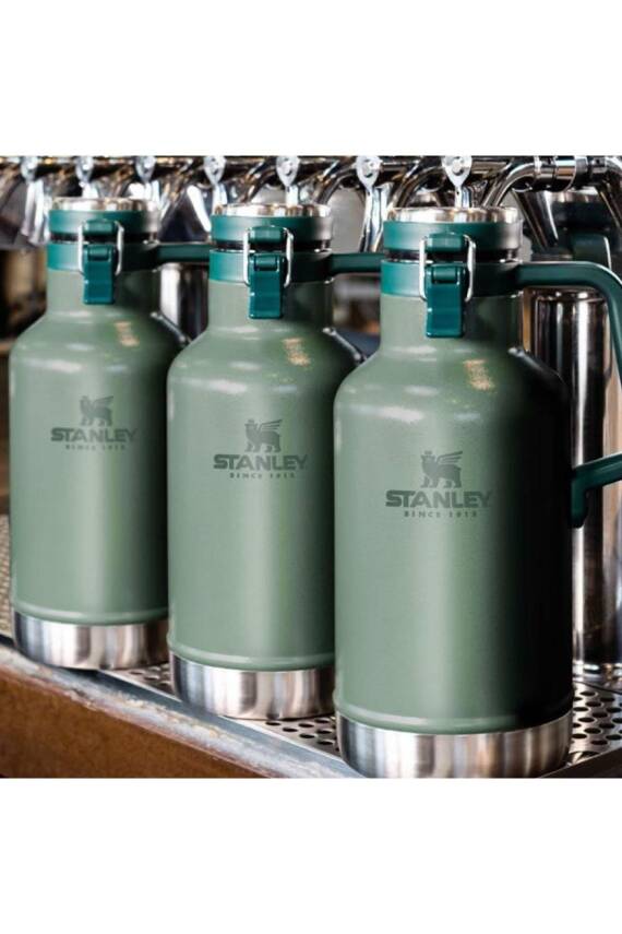 Stanley Klasik Vakumlu Kilitli ve Saplı Yeşil Termos 1.9 Litre - 6
