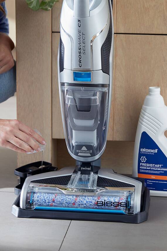 Bissell 3551N Crosswave C3 Select Yüksek Vakumlu Silme ve Süpürme Makinesi - 5