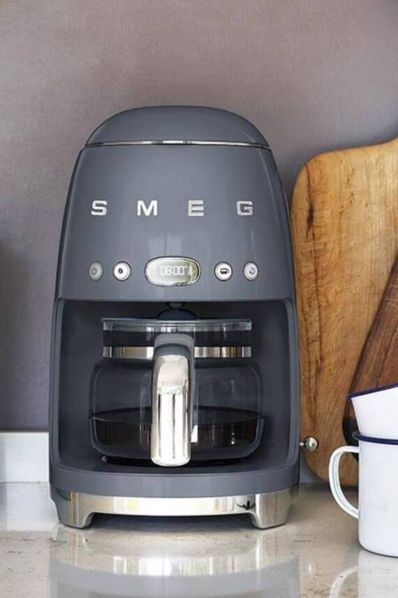 Smeg DCF02GREU Gri 1.4 Litre 10 Bardak Filtre Kahve Makinesi - 1