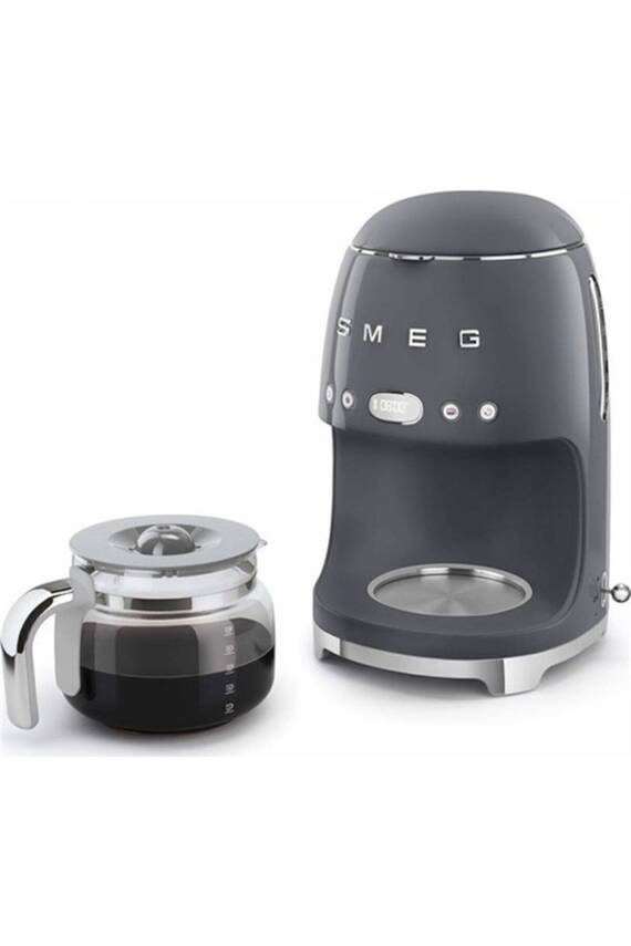 Smeg DCF02GREU Gri 1.4 Litre 10 Bardak Filtre Kahve Makinesi - 6