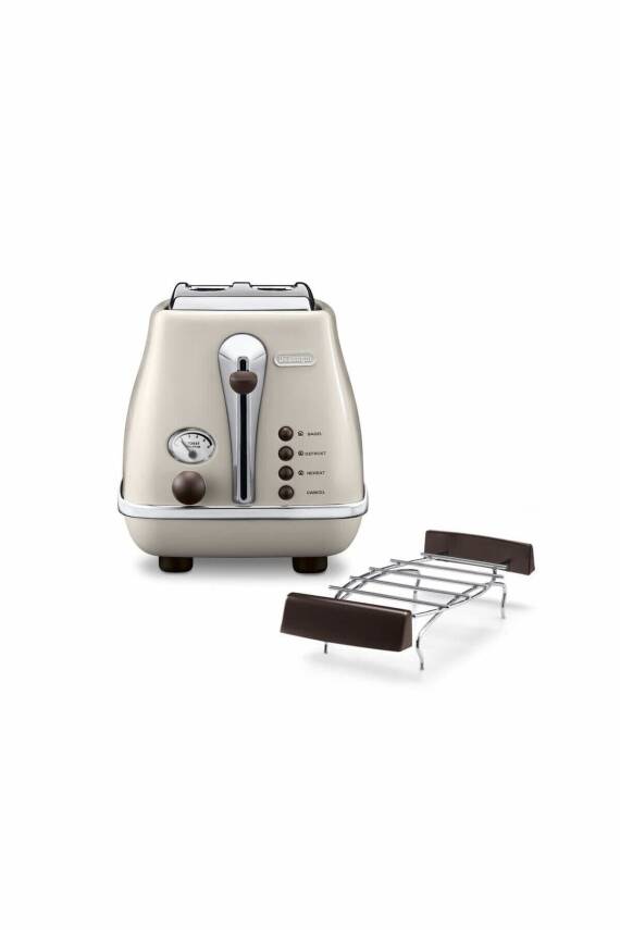 Delonghi CTOV 2103.BG Icona Vintage Krem Ekmek Kızartma Makinesi - 1