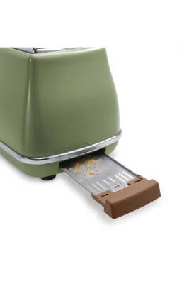Delonghi CTOV 2103.GR Icona Vintage Yeşil Ekmek Kızartma Makinesi - 4