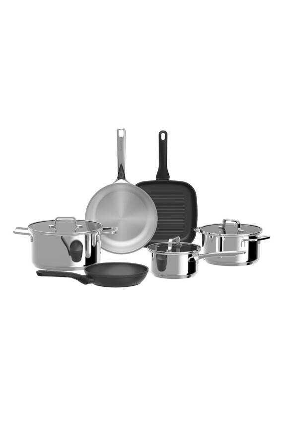 Berghoff 1315089 Dına Helix 9 Parçalı Tencere Seti - 1
