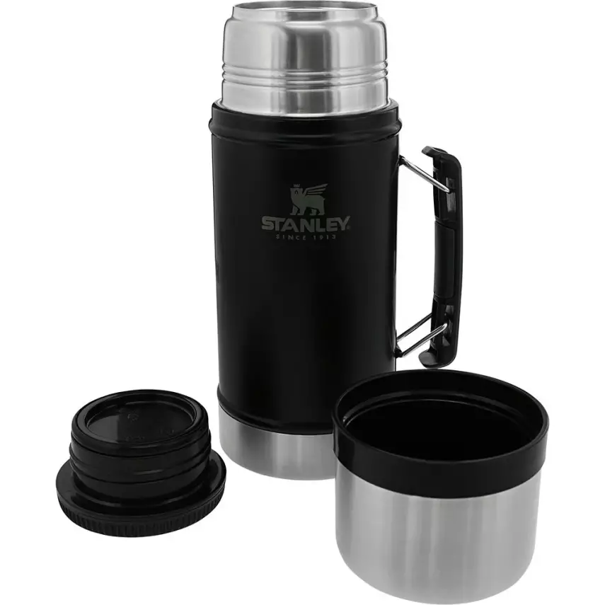 Stanley Klasik Vakumlu Saplı Çelik Siyah Yemek Termosu 0.94 Litre - 1
