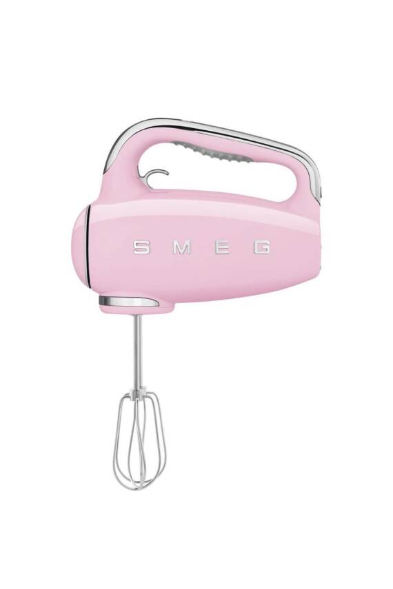 Smeg HMF01PKEU 50's Style Retro Pembe 500 Watt El Mikseri - 1