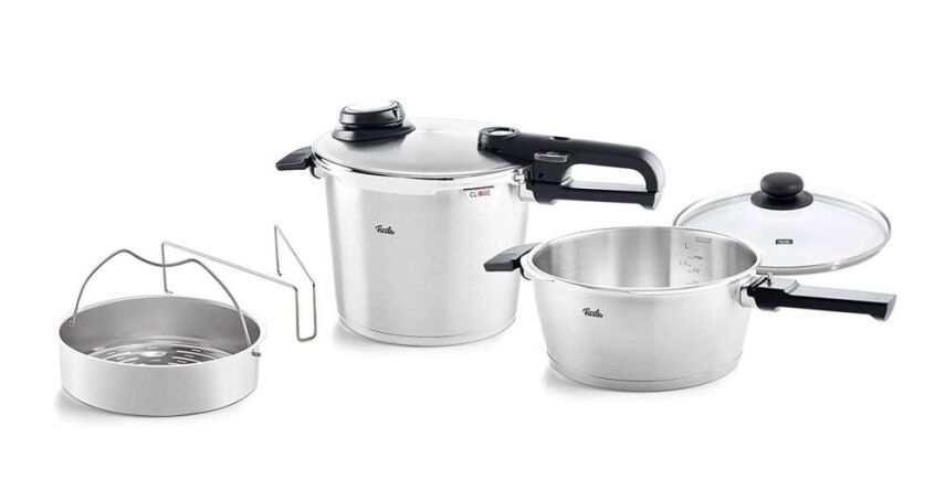 Fissler Vitavit Premium 3PRG Mat Gümüş 6 + 3.5 Litre Düdüklü Tencere - 1