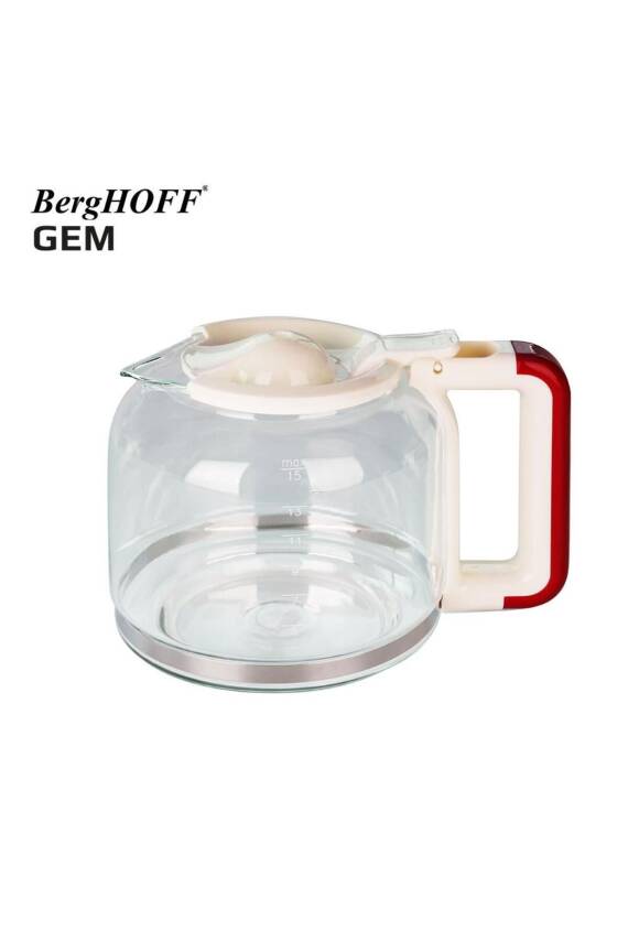 Berghoff 7950402 GEM RETRO 15 bardak Kırmızı Filtre Kahve Makinesi - 4