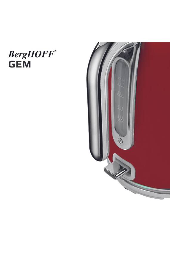 Berghoff 7950030 Gem Retro 1.7L Su Isıtıcısı - Kırmızı - 3