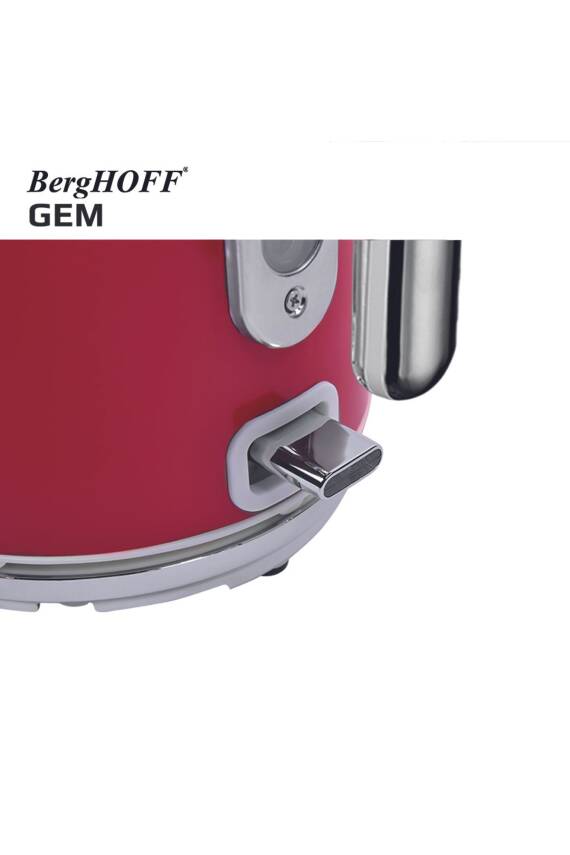 Berghoff 7950030 Gem Retro 1.7L Su Isıtıcısı - Kırmızı - 4