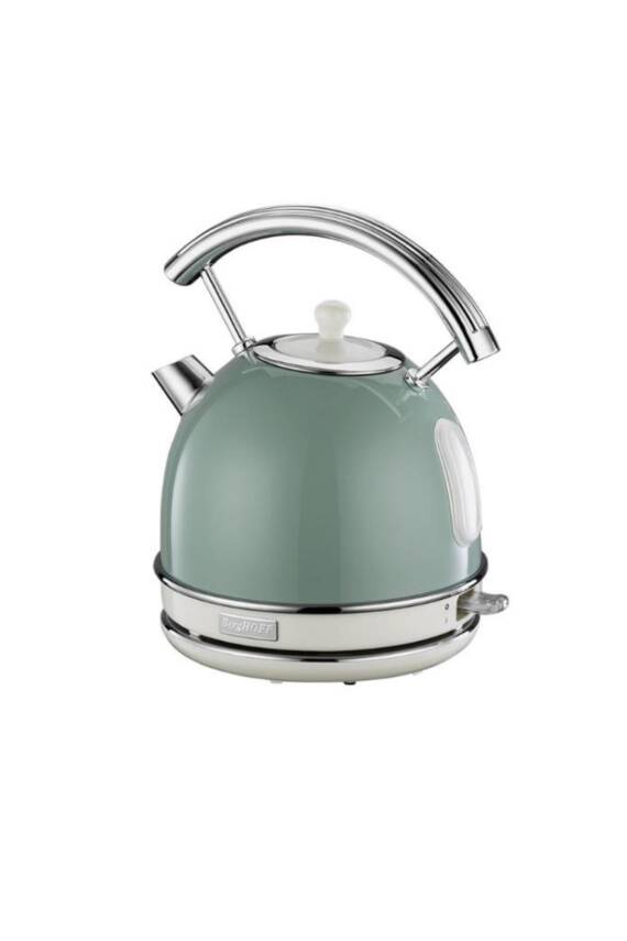 Berghoff 7950021 Gem Retro 1.7 Litre Mint Yeşil Yuvarlak Kettle - 1