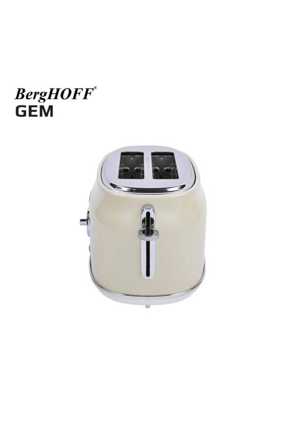 Berghoff 7950042 Gem Retro Krem Rengi İki Dilim Ekmek Kızartma Makinesi - 2