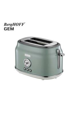 Berghoff 7950041 Gem Retro Mint Yeşil İki Dilim Ekmek Kızartma Makinesi - 1