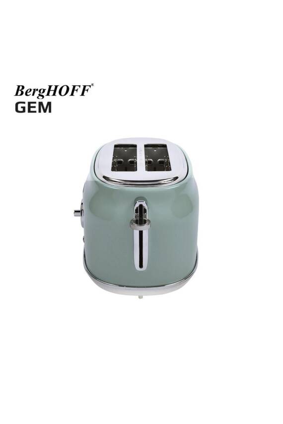 Berghoff 7950041 Gem Retro Mint Yeşil İki Dilim Ekmek Kızartma Makinesi - 3