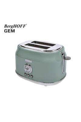 Berghoff 7950041 Gem Retro Mint Yeşil İki Dilim Ekmek Kızartma Makinesi - 4