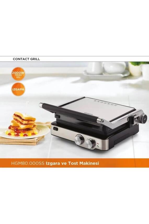 Kenwood HGM80.000SS 2000 Watt Grill ve Tost Makinası - 7