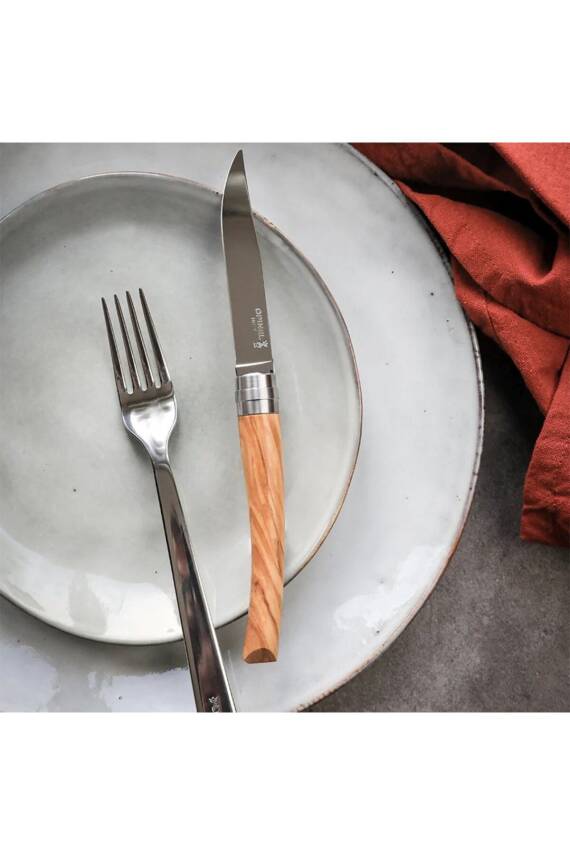 Opinel OP-002481 Inox Olivewood 4'lü Et Bıçağı - 2
