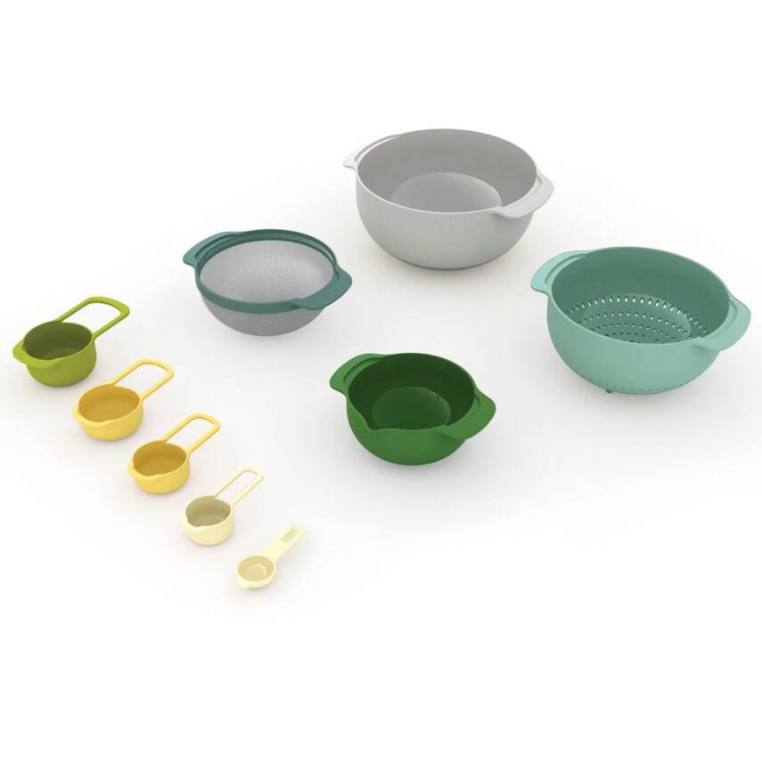 Joseph Joseph 40076 Yeşil Renkli Karıştırma Kabı Seti - 3