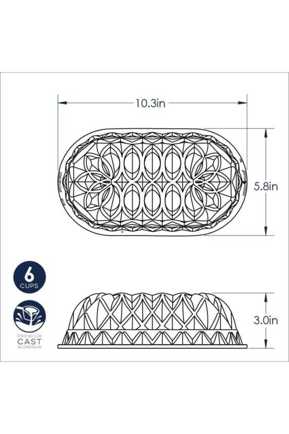 Nordicware 82677 Jübile Ekmek Kalıbı Gold - 3