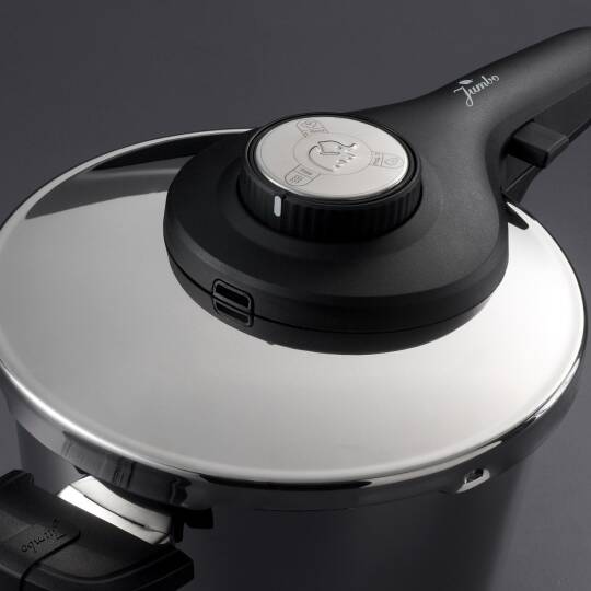 Jumbo 1000245471001 Prime Master 4 + 6L Çelik 2 Parça Düdüklü Tencere Seti - 7