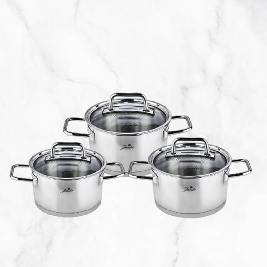 Jumbo 500.01.01.6667 Assos 3'lu Midi Tencere Seti - 1