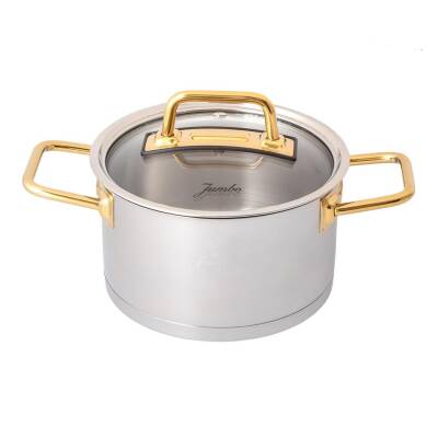 Jumbo 500.01.01.8423 Assos 3'lü Midi Titanyum Gold Tencere Seti - 2