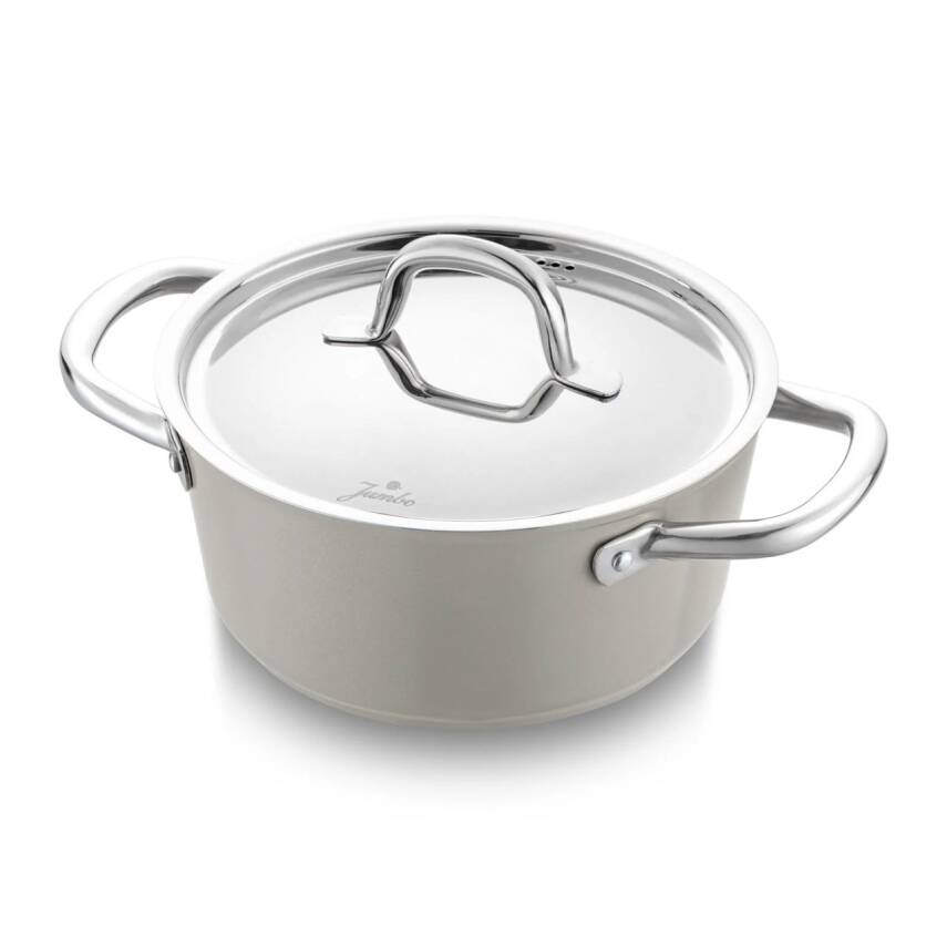 Jumbo Swiss Crystal 7 Parça Tencere Seti Bej - 2