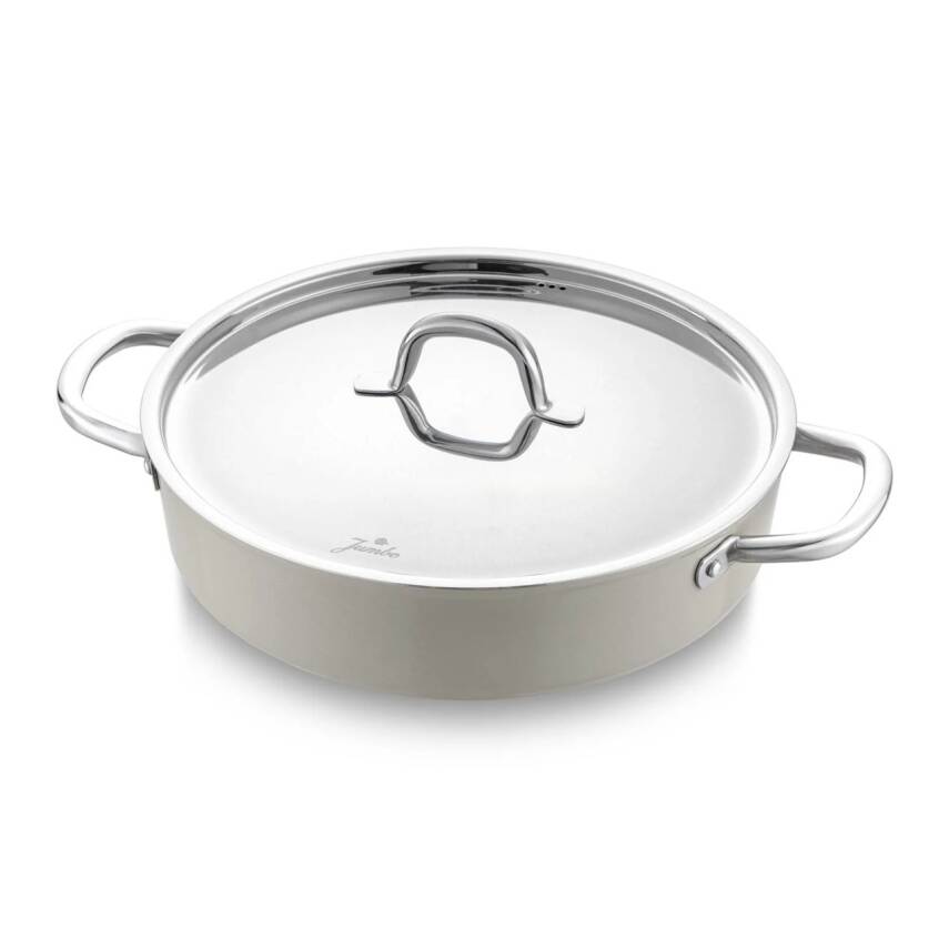 Jumbo Swiss Crystal 7 Parça Tencere Seti Bej - 4