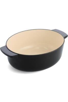 Kitchenaid CC006064 Oval Döküm Demir Tencere 30 cm / 5,6 L Onyx Siyah - 2