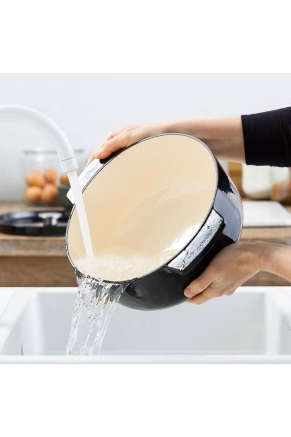 Kitchenaid CC006064 Oval Döküm Demir Tencere 30 cm / 5,6 L Onyx Siyah - 8