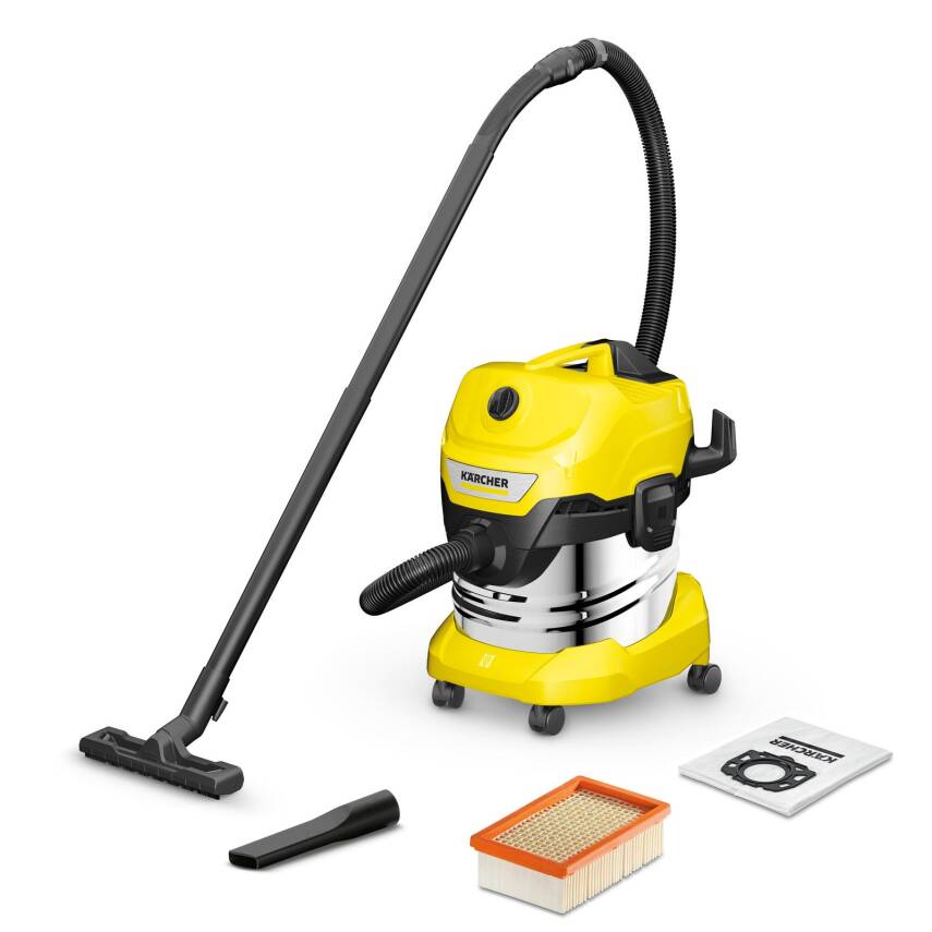 Karcher 1.628-250.0 S V-20/6/22 (YSY) WD 4 EU ÇELİK KAZAN ISLAK KURU ELEKTRİKLİ SÜPÜRGE - 1