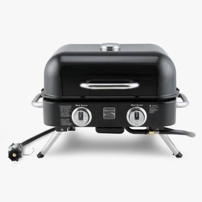 Kenmore KT-R40003-BK Gazlı 2 Ocaklı Masa Üstü Barbekü – Siyah - 2