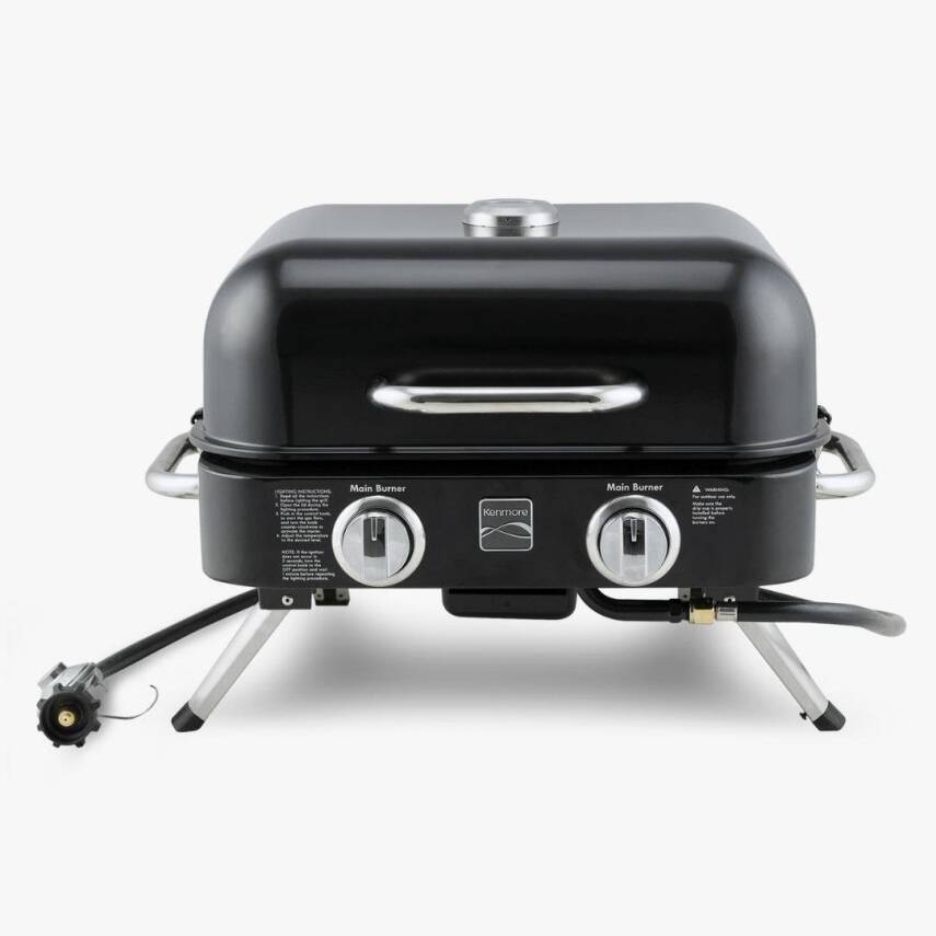 Kenmore KT-R40003-BK Gazlı 2 Ocaklı Masa Üstü Barbekü – Siyah - 2