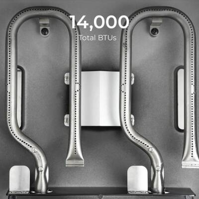 Kenmore KT-R40003-NC Gazlı 2 Ocaklı Masa Üstü Barbekü – Mavi - 6