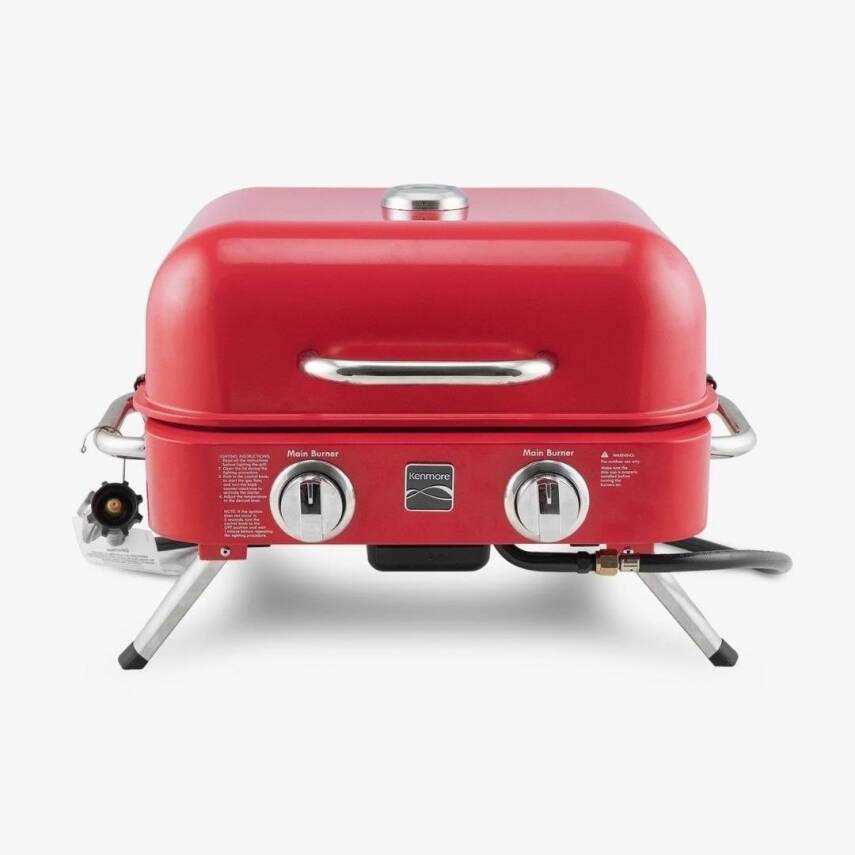 Kenmore KT-R40003-RD Gazlı 2 Ocaklı Masa Üstü Barbekü – Kırmızı - 2