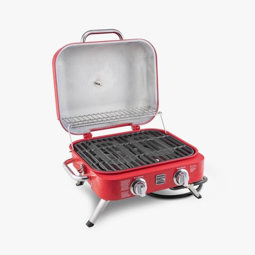 Kenmore KT-R40003-RD Gazlı 2 Ocaklı Masa Üstü Barbekü – Kırmızı - 3