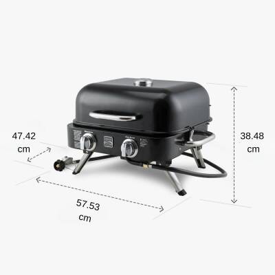 Kenmore KT-R40003-RD Gazlı 2 Ocaklı Masa Üstü Barbekü – Kırmızı - 8