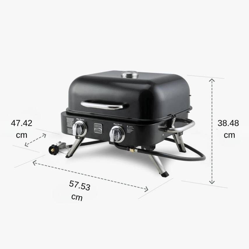 Kenmore KT-R40003-RD Gazlı 2 Ocaklı Masa Üstü Barbekü – Kırmızı - 8