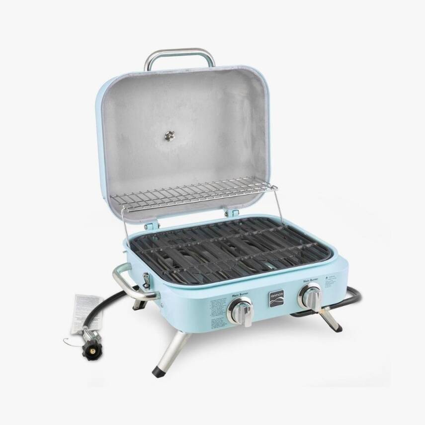 Kenmore KT-R40003-TQ Gazlı 2 Ocaklı Masa Üstü Barbekü – Turkuaz - 2