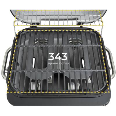 Kenmore KT-R40003-TQ Gazlı 2 Ocaklı Masa Üstü Barbekü – Turkuaz - 6