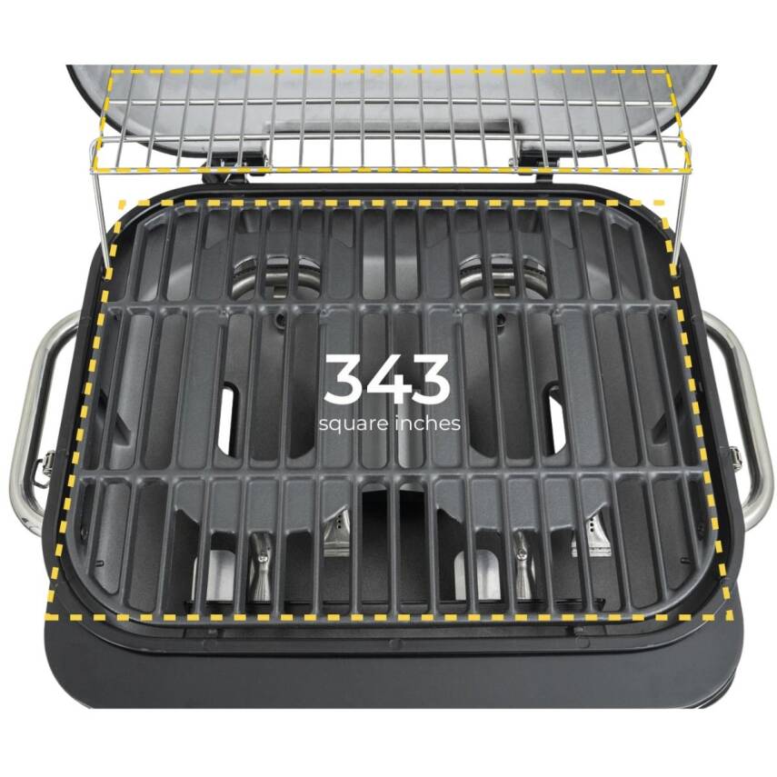 Kenmore KT-R40003-TQ Gazlı 2 Ocaklı Masa Üstü Barbekü – Turkuaz - 6