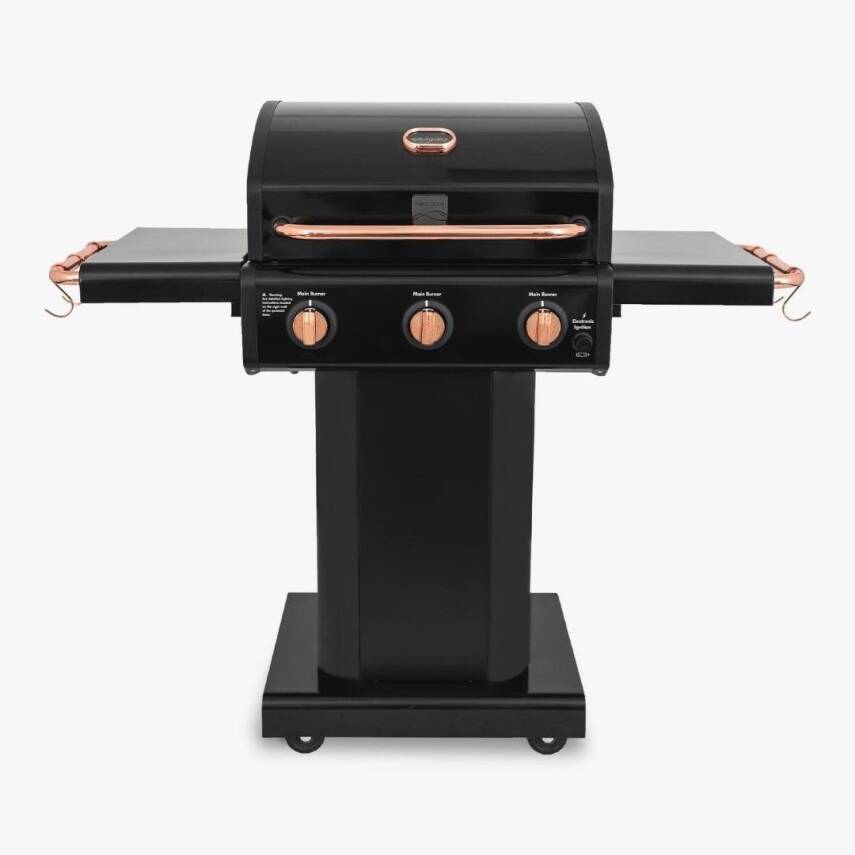 Kenmore PG-4030400LN-BC Gazlı 3 Ocaklı Barbekü – Siyah - 1