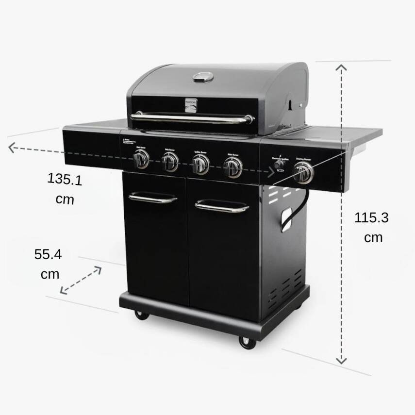 Kenmore PG-40409S0LB-1 Gazlı 4 Ocaklı Barbekü – Siyah - 7
