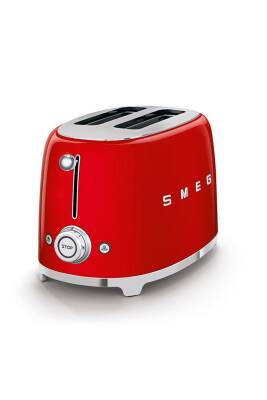 Smeg TSF01RDEU Retro Kırmızı 2X2 Slot Ekmek Kızartma Makinesi - 3