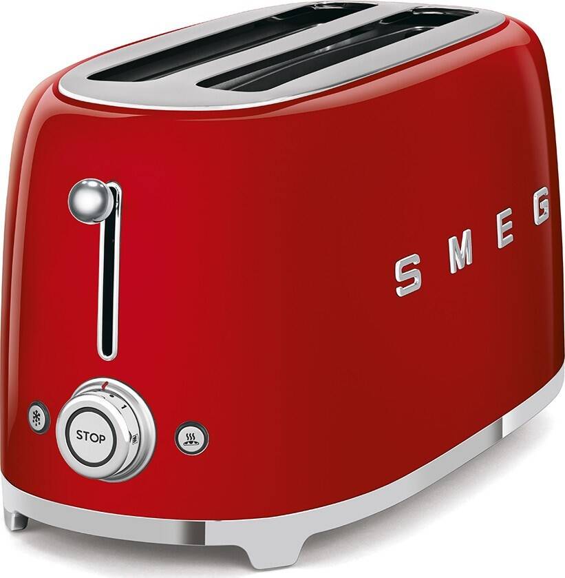 Smeg TSF02RDEU Retro Kırmızı 2x2 Slot Ekmek Kızartma Makinesi - 2