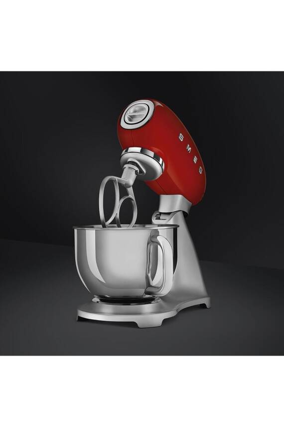Smeg SMF02RDEU Retro Kırmızı 800 Watt 4.8 Litre Stand Mikser - 1