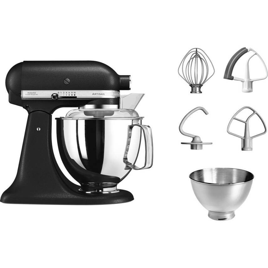 Kitchenaid 5KSM175PSEBK Artisan 4.8 Litre Siyah Stand Mikser - 1