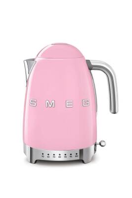 Smeg KLF04PKEU Retro Pembe Isı Ayarlı 2400 Watt 1.7 Litre Çelik Kettle - 1